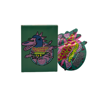 1x Watermelon Bubble - Box & Pack im Set - leer
