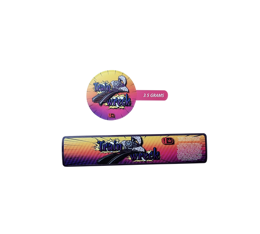 10x Train Wreck Aufkleber / Sticker für Jar´s
