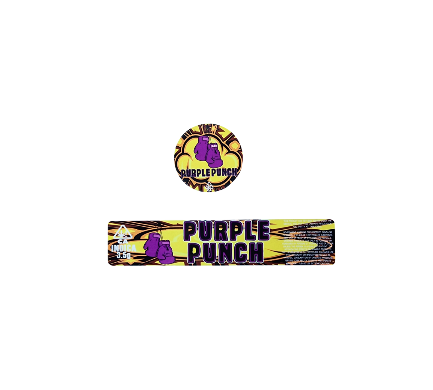 10x Purple Punch Aufkleber / Sticker für Jar´s