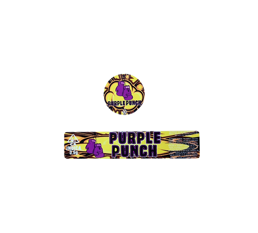 10x Purple Punch Aufkleber / Sticker für Jar´s