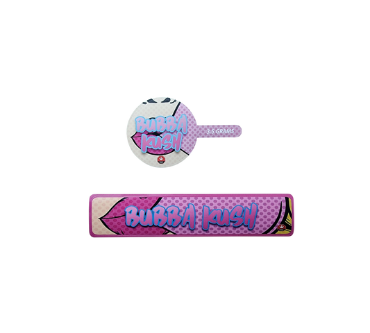 10x Pink Bubba  Aufkleber / Sticker für Jar´s