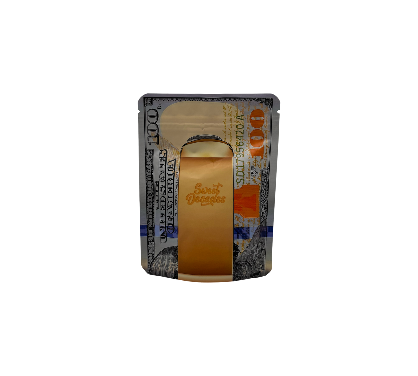 10x leere PE-Verpackungen – 100-Dollar-Design