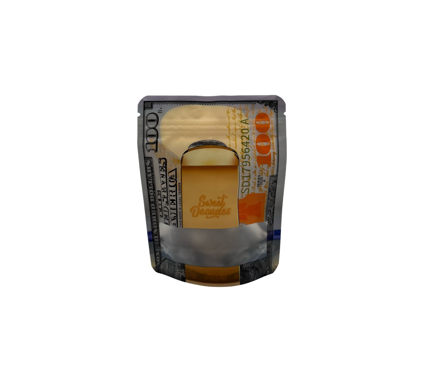 10x leere PE-Verpackungen – 100-Dollar-Design