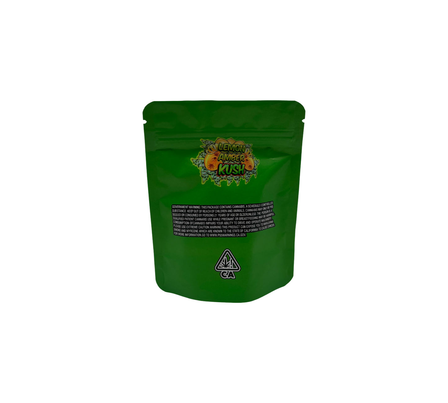 10x Amber Kush - leere PE Verpackungen