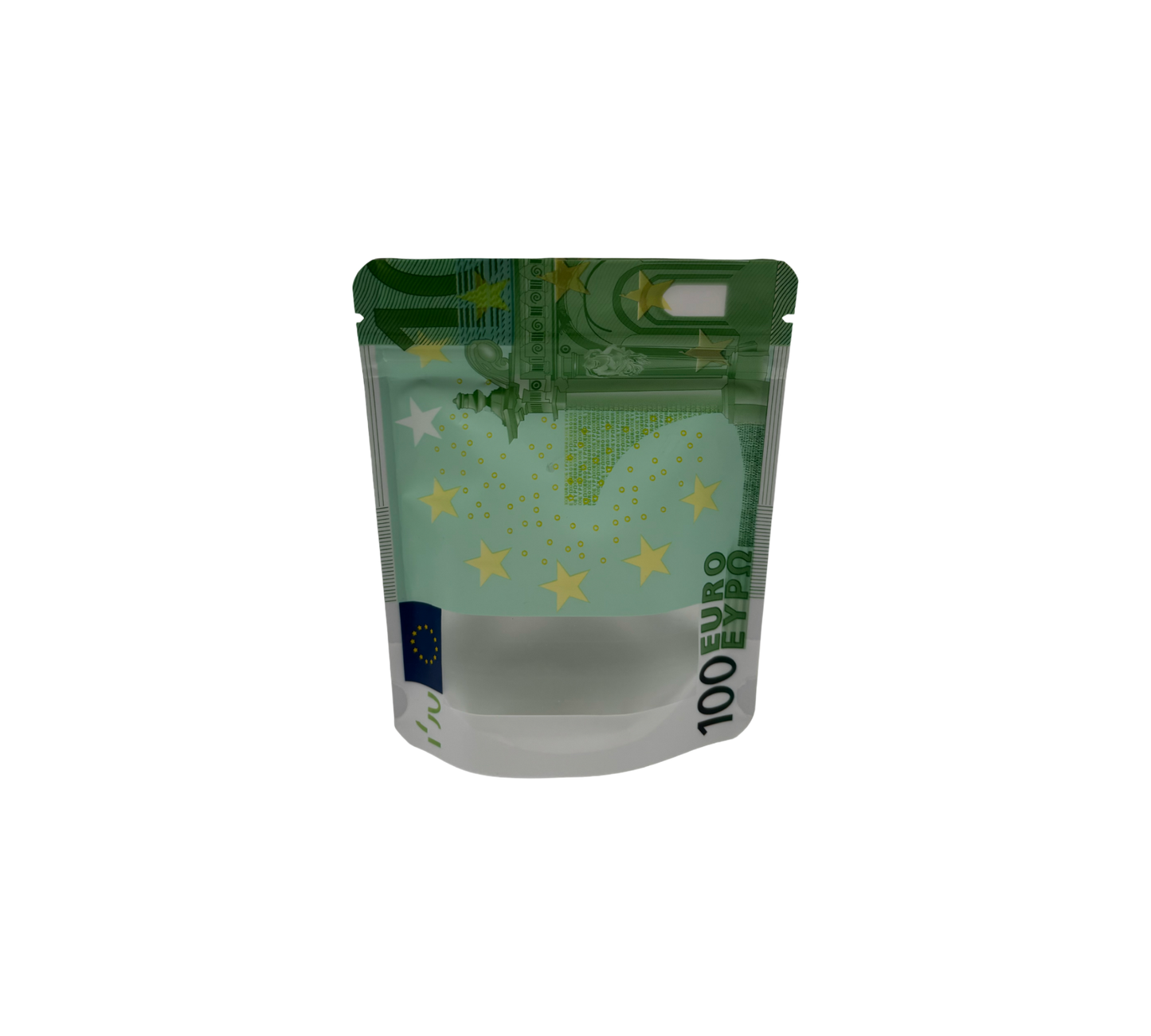 10x leere PE-Verpackungen – 100-Euro-Design
