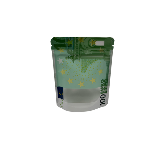 10x leere PE-Verpackungen – 100-Euro-Design