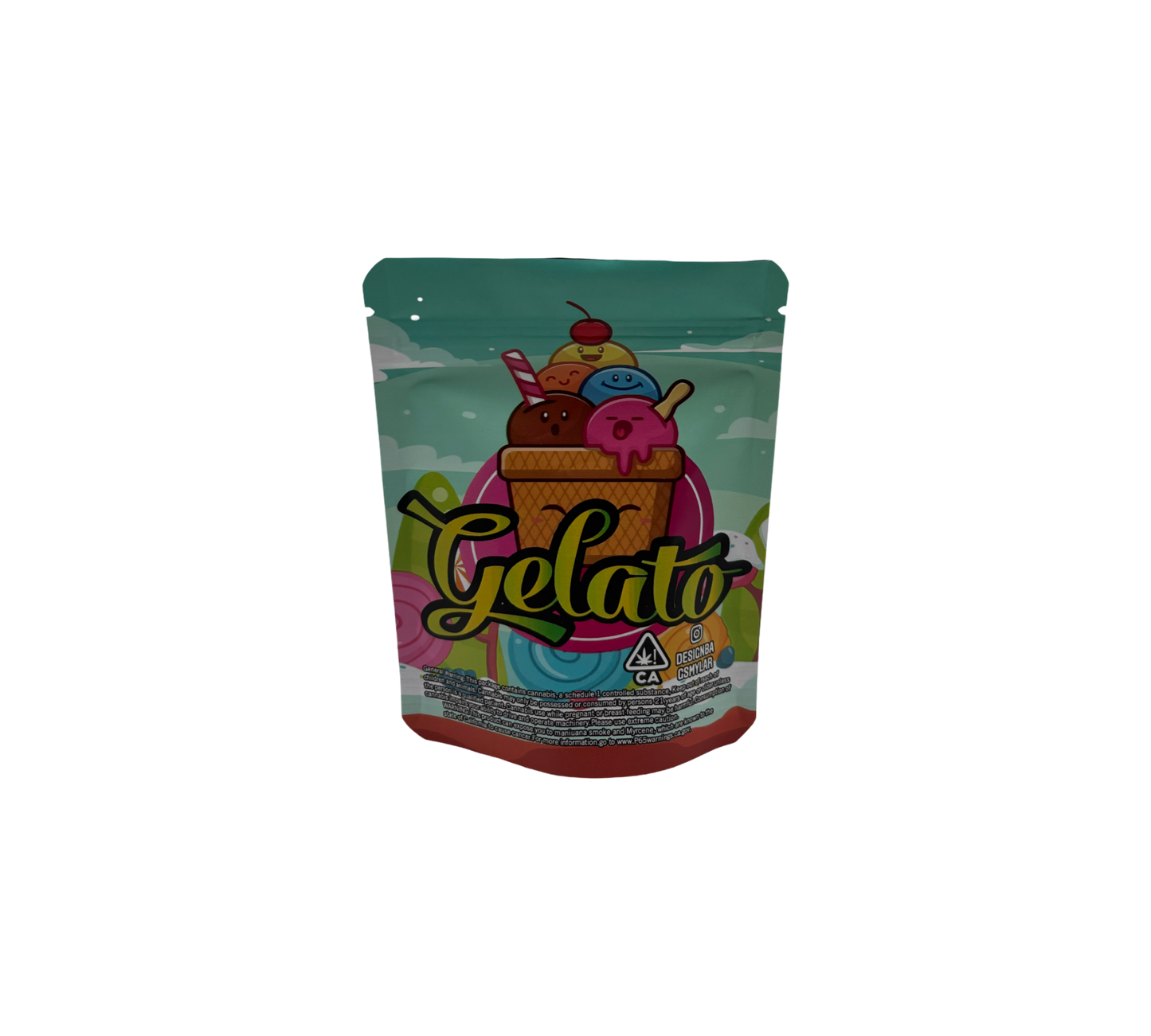 10x Gelato - leere PE Verpackungen