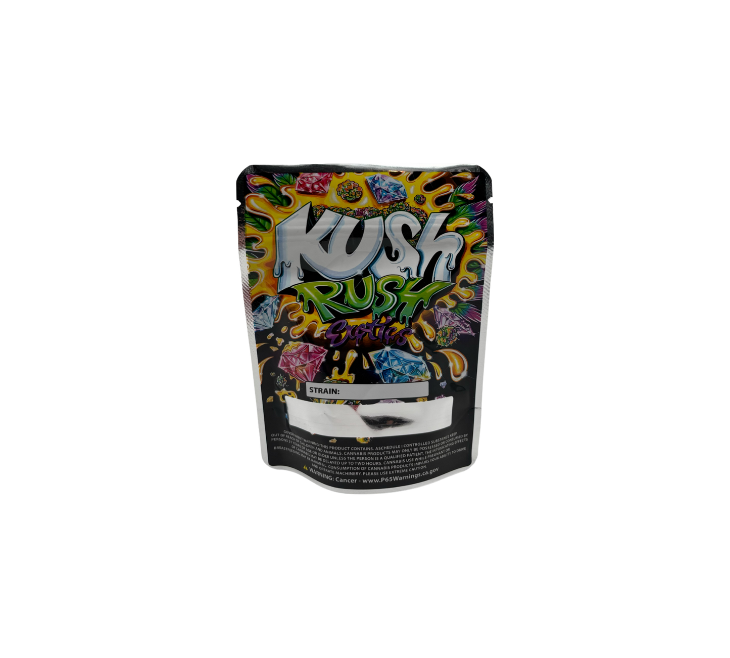10x Kush Rush - leere PE Verpackungen