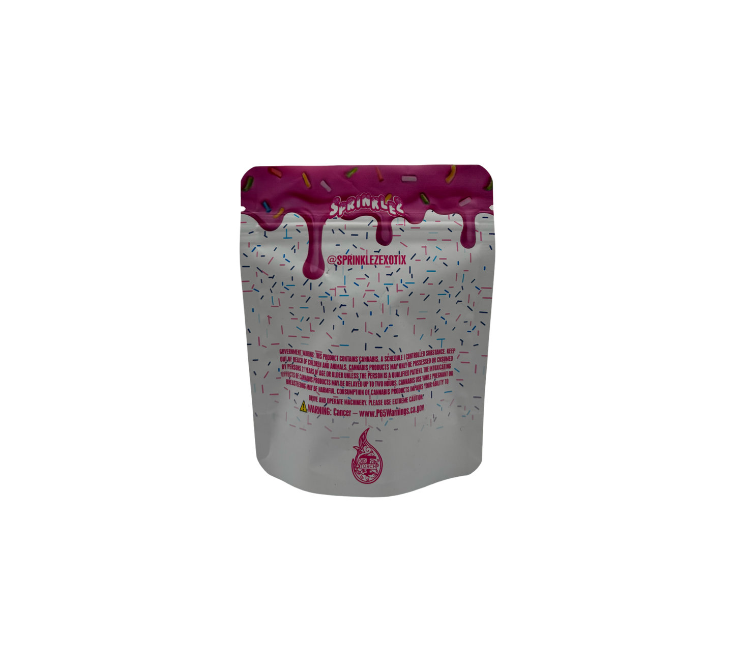 10x Pink Sprinkl - leere PE Verpackungen