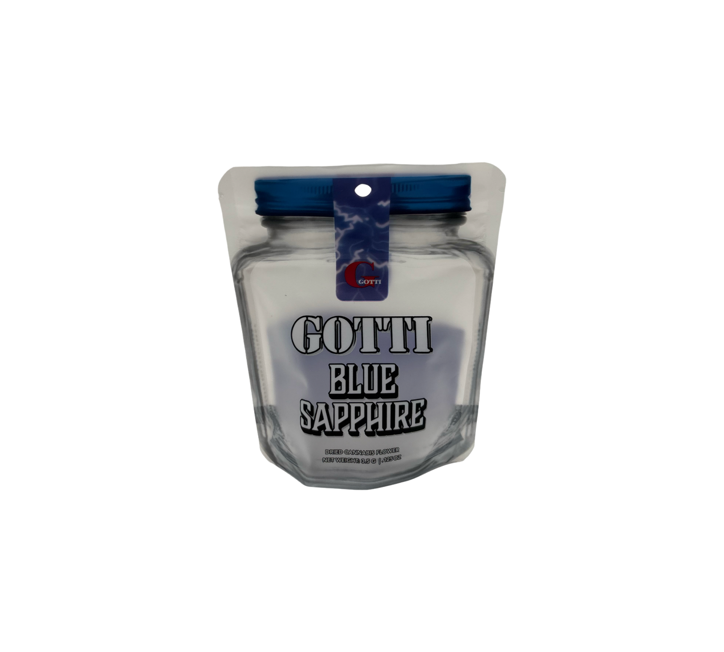 10x Blue Sap - leere PE Verpackungen