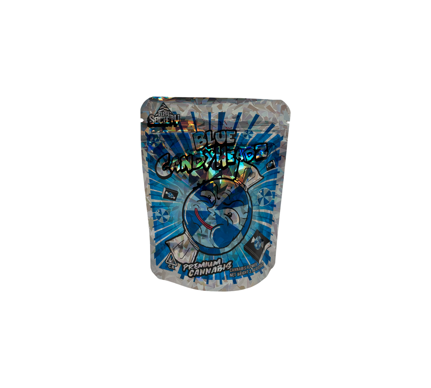10x Blue Candy - leere PE Verpackungen