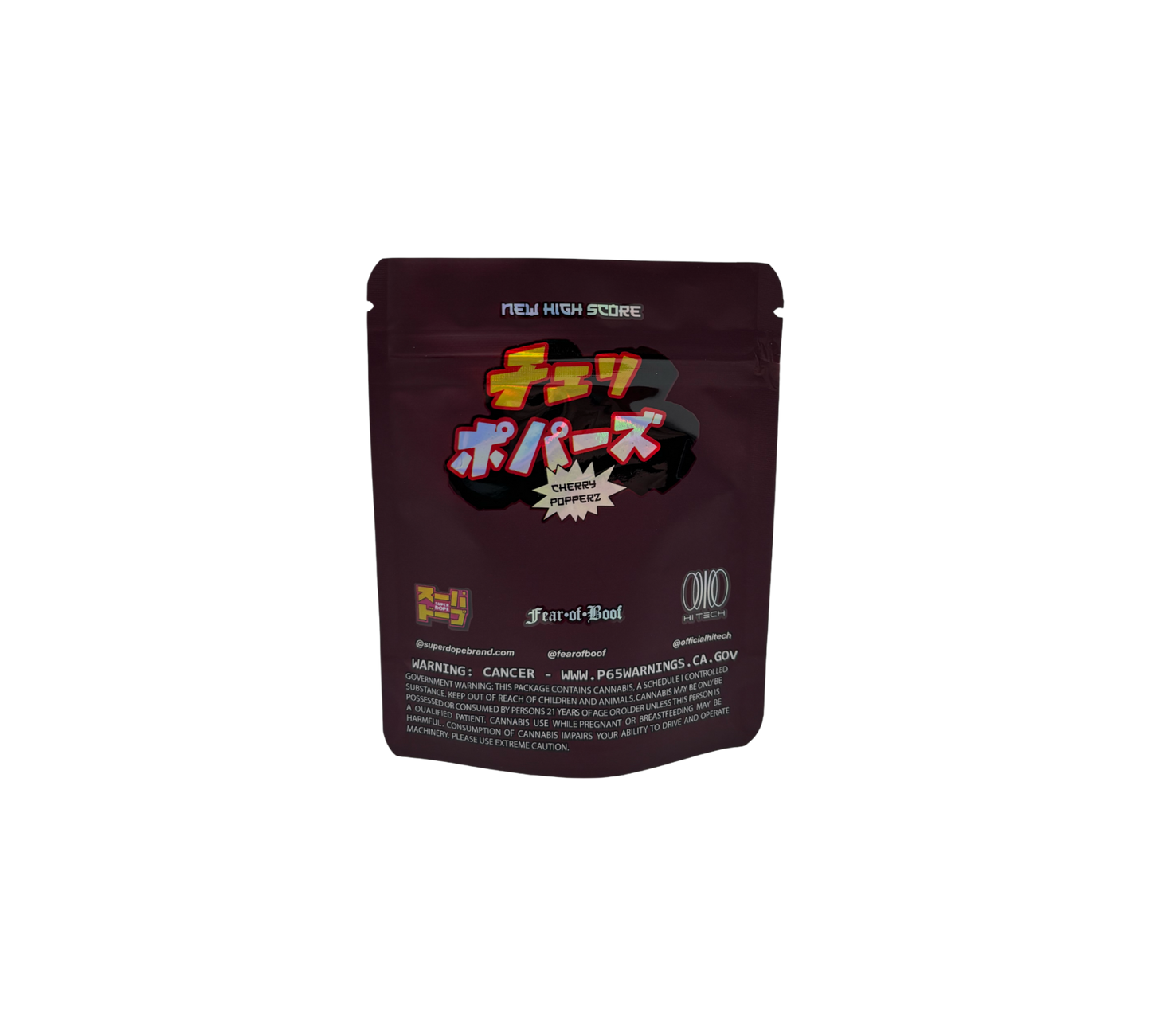 10x Cherry Popperz - leere PE Verpackungen