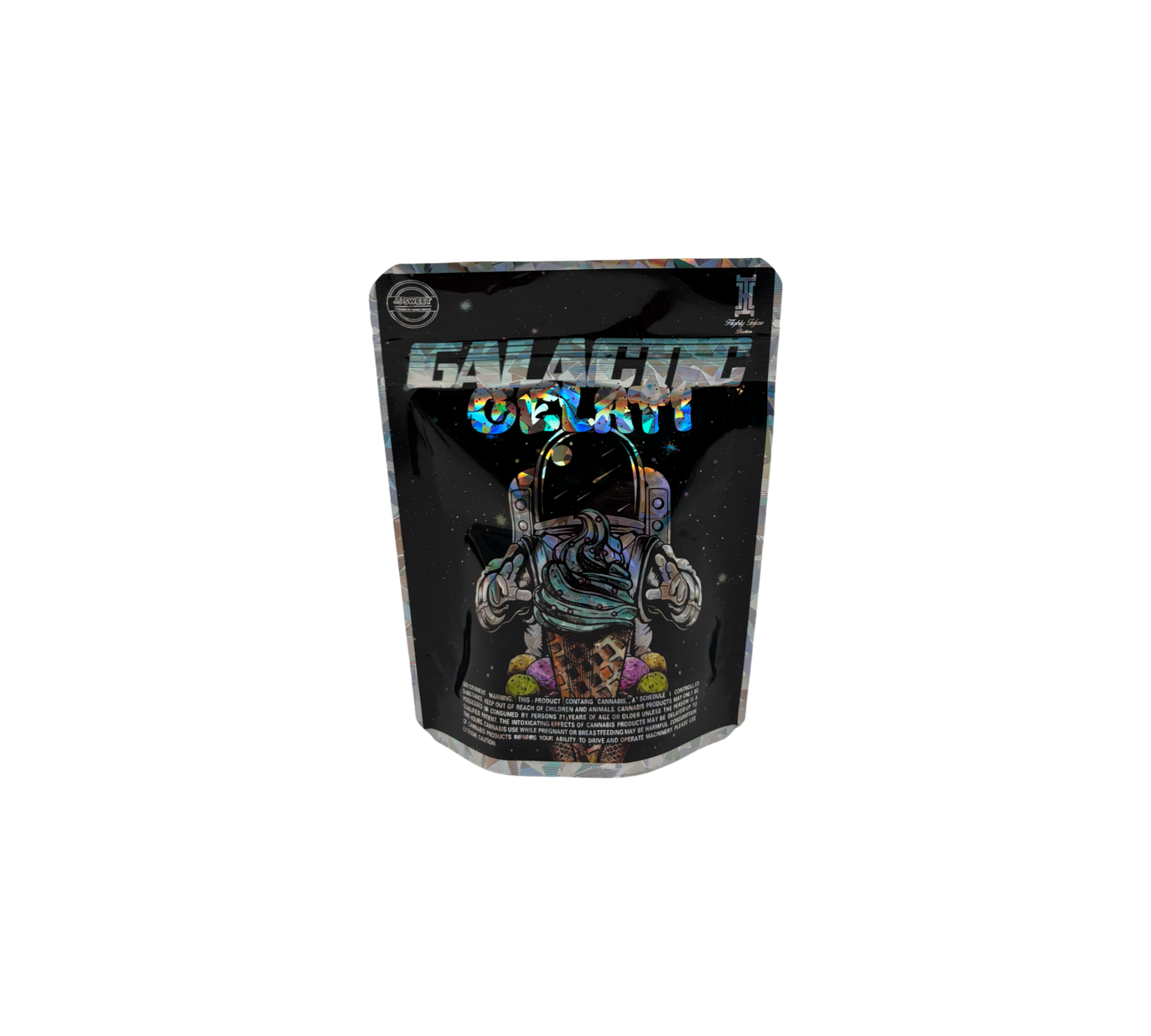 10x Galactic Gelati - leere PE Verpackungen