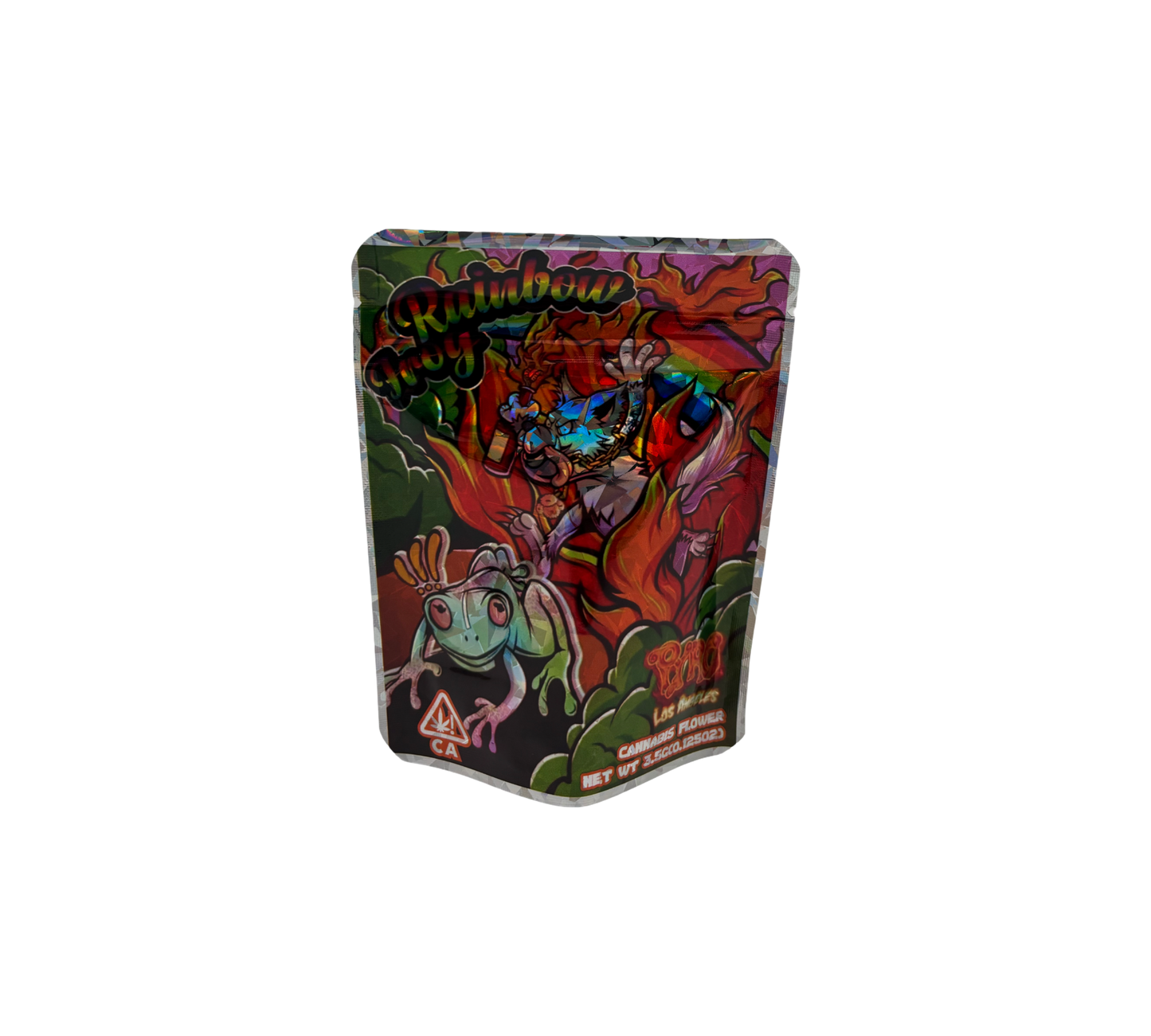 10x Rainbow Frog - leere PE Verpackungen