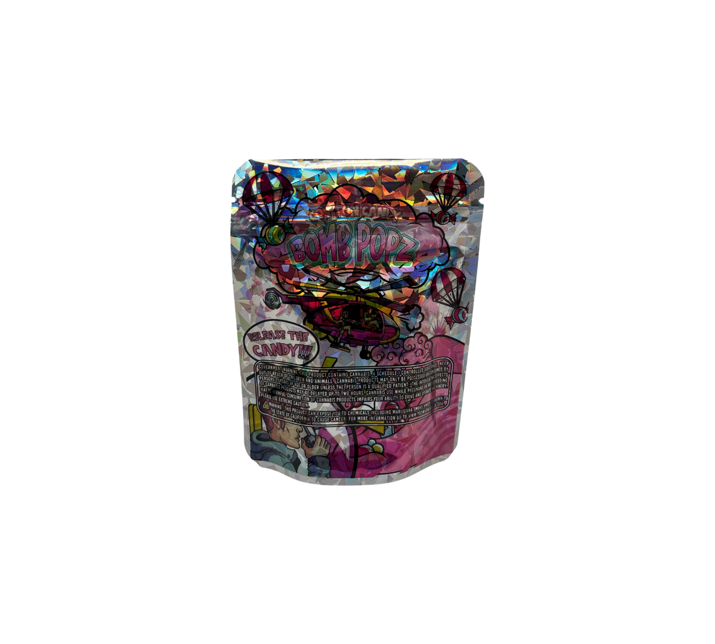 10x Bomb Popz - leere PE Verpackungen