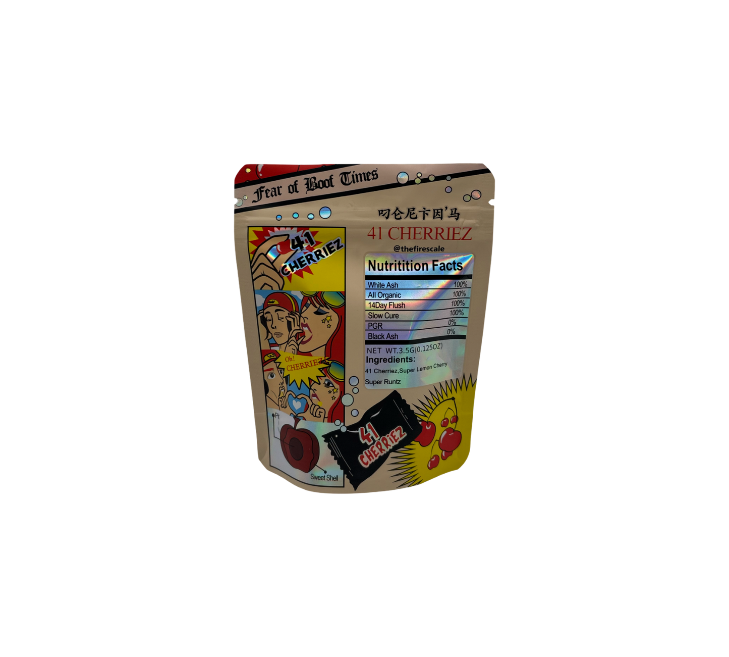 10x Cherriez 41 - leere PE Verpackungen