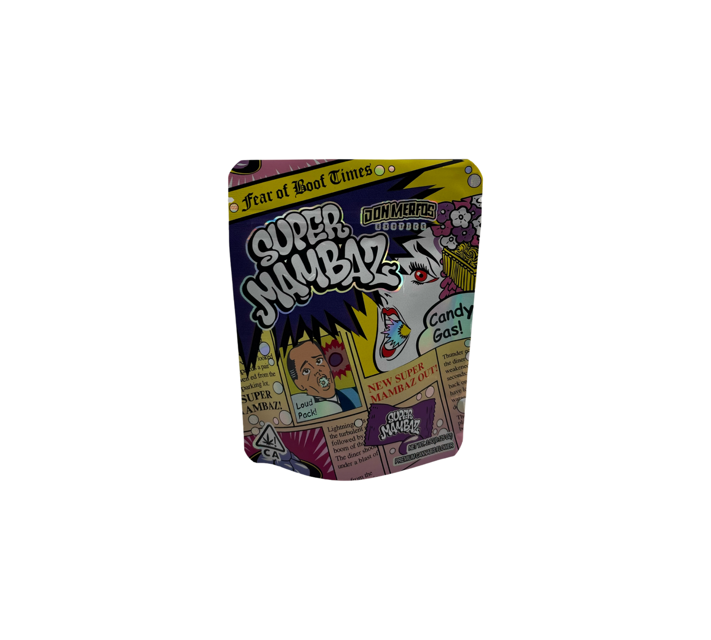 10x Super Mambaz - leere PE Verpackungen