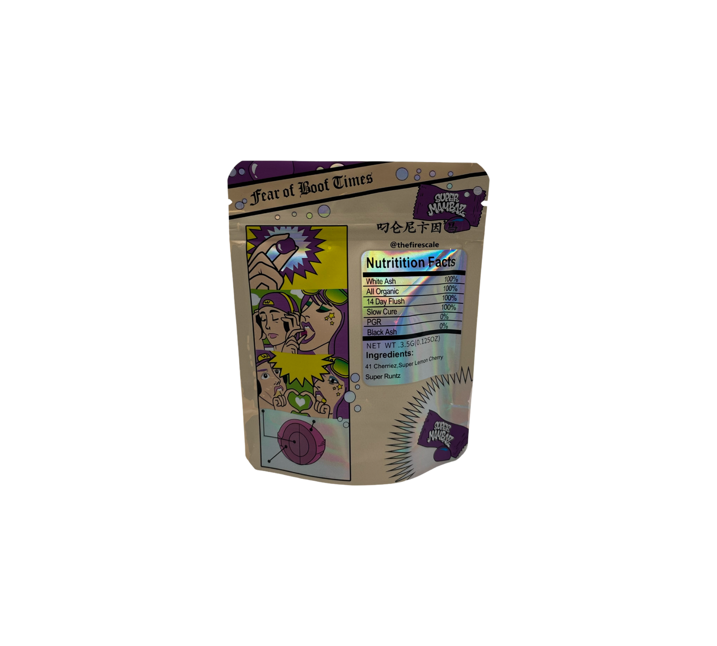 10x Super Mambaz - leere PE Verpackungen