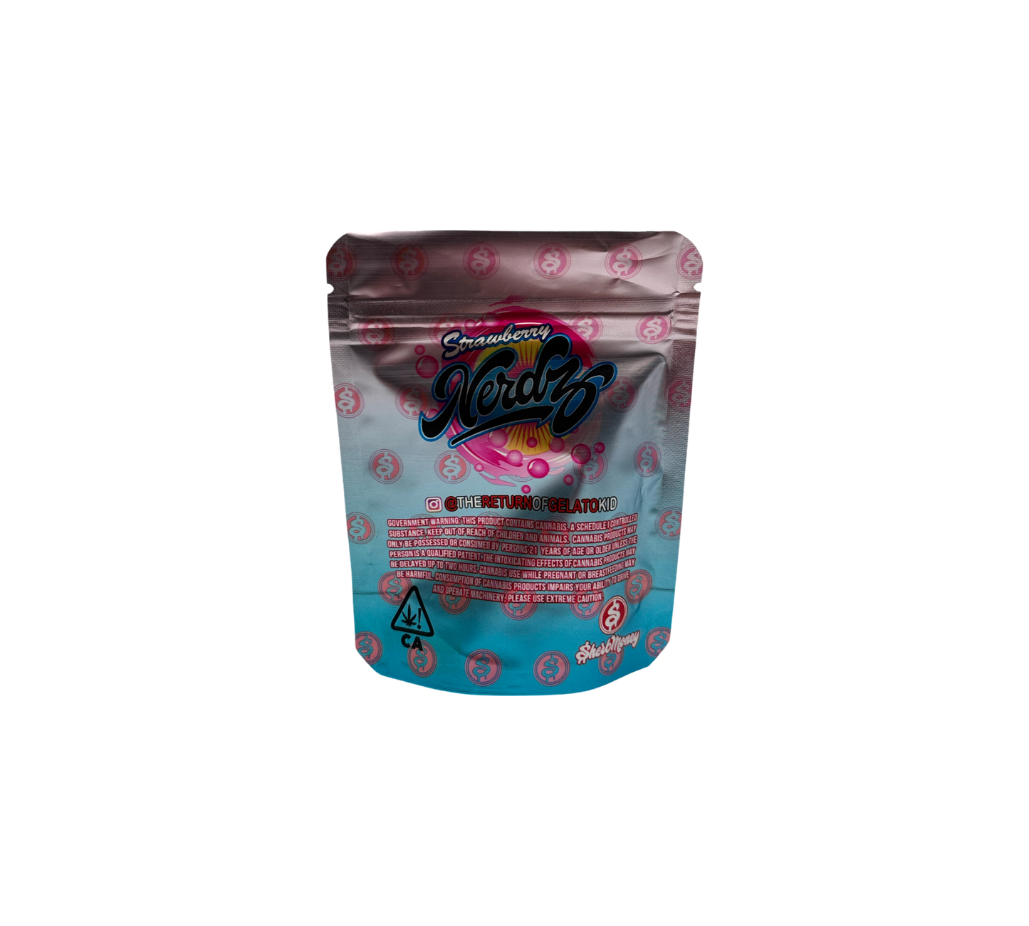 10x Strawberry Nerdz - leere PE Verpackungen