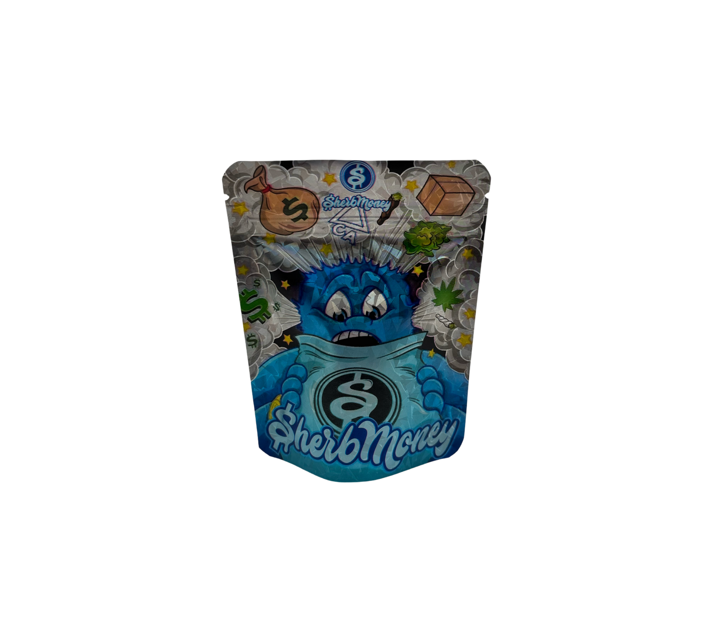 10x Blue Sherb - leere PE Verpackungen