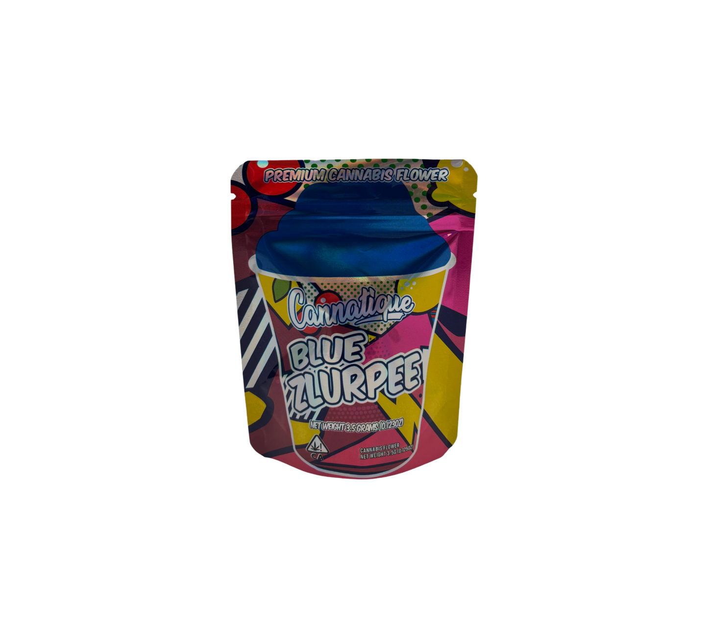10x Blue Zlurpee - leere PE Verpackungen
