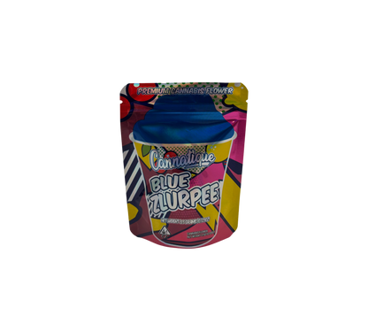 10x Blue Zlurpee - leere PE Verpackungen