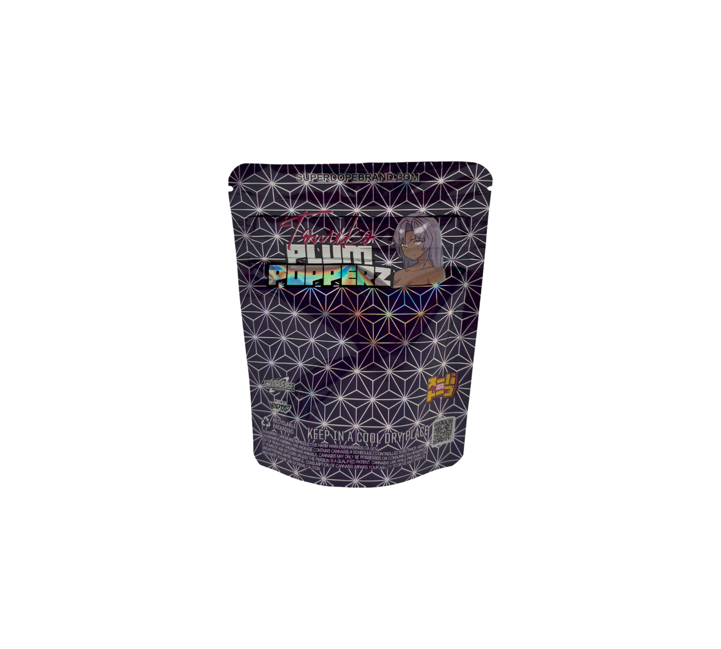 10x Plum Popperz - leere PE Verpackungen
