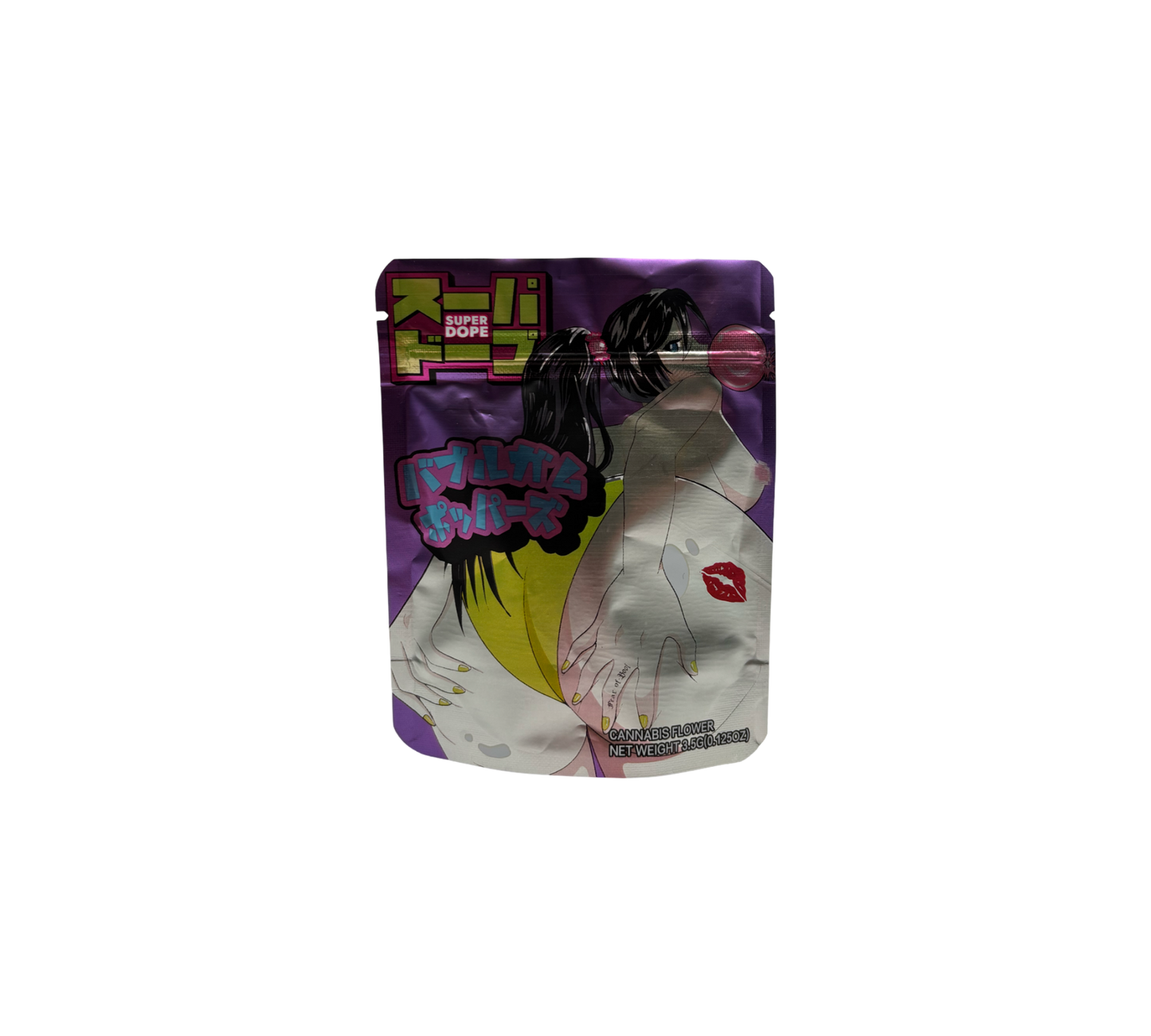 10x Bubblegum - leere PE Verpackungen