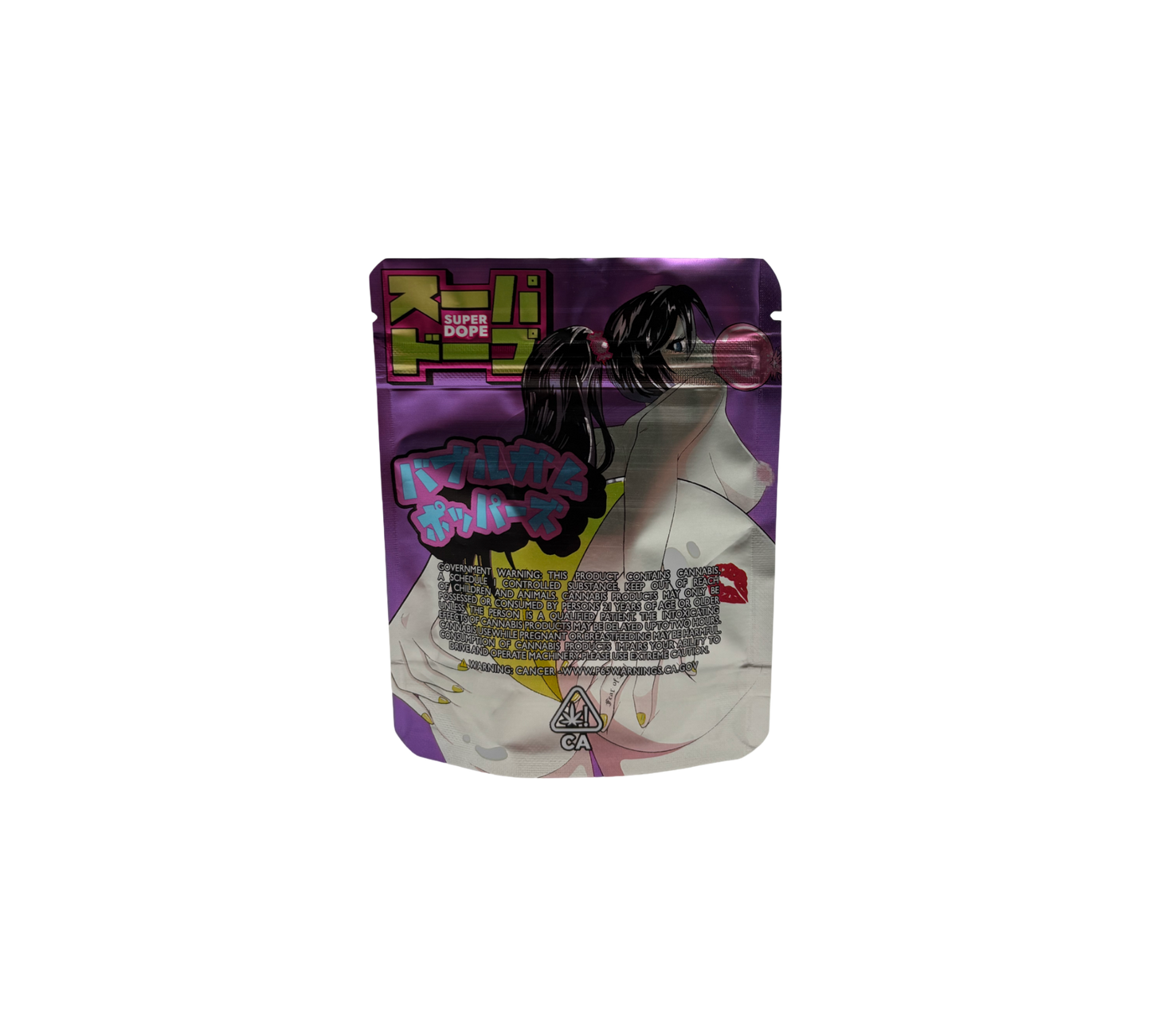10x Bubblegum - leere PE Verpackungen