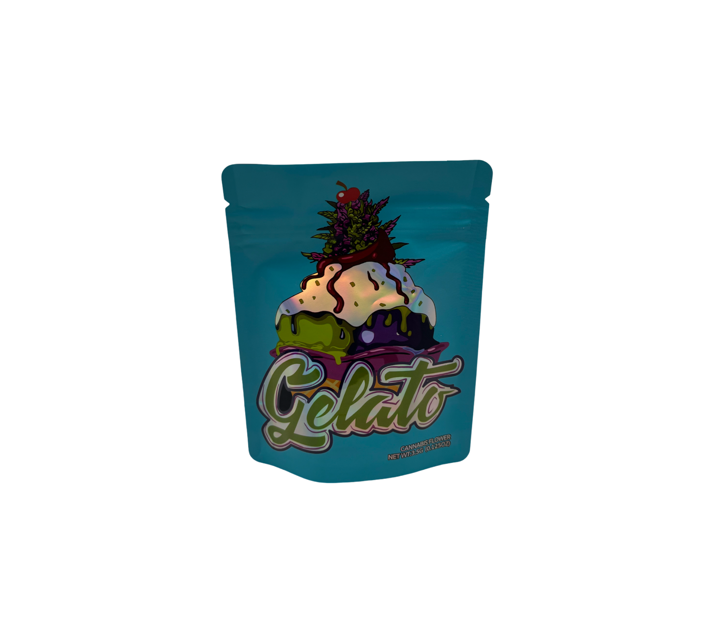10x Blue Gelato - leere PE Verpackungen