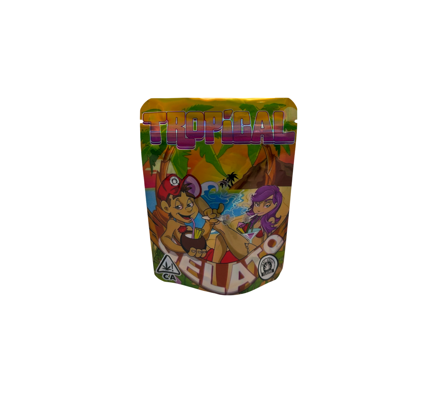 10x Tropical - leere PE Verpackungen