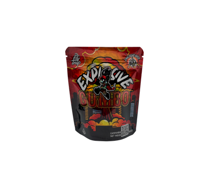 10x Explosive Gumbo - leere PE Verpackungen
