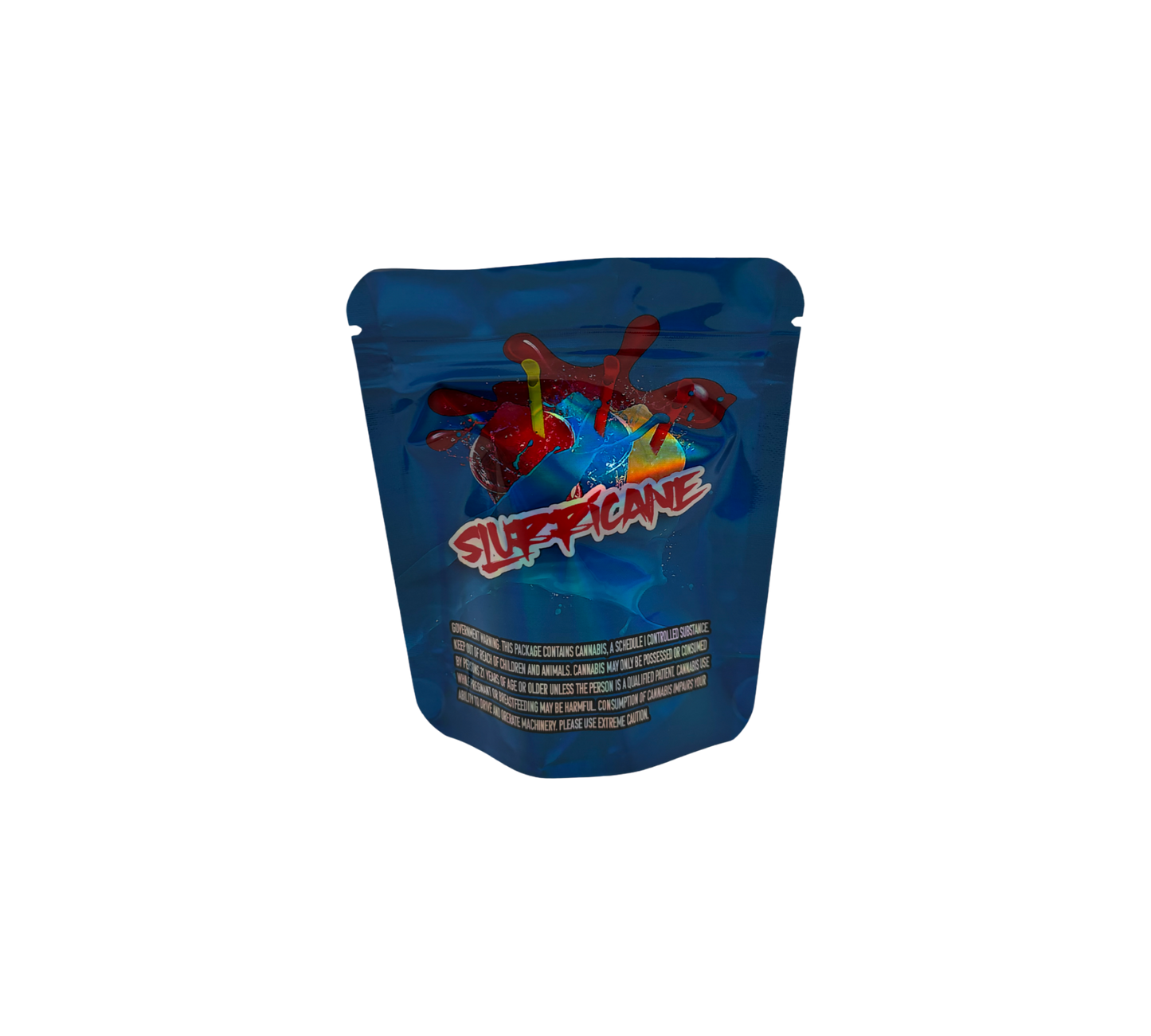 10x Blue Sluppi - leere PE Verpackungen