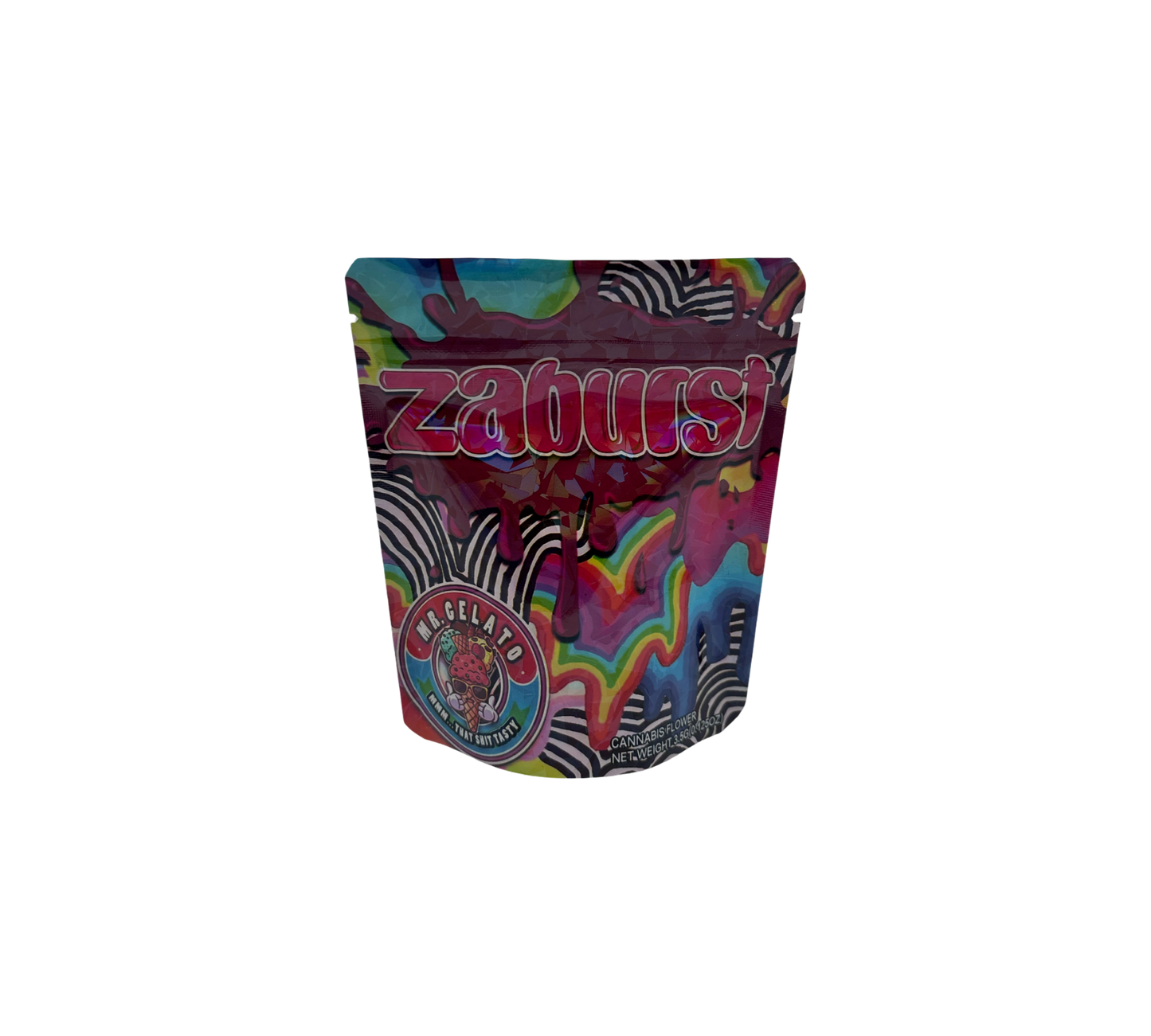 10x Pink Zaburst - leere PE Verpackungen