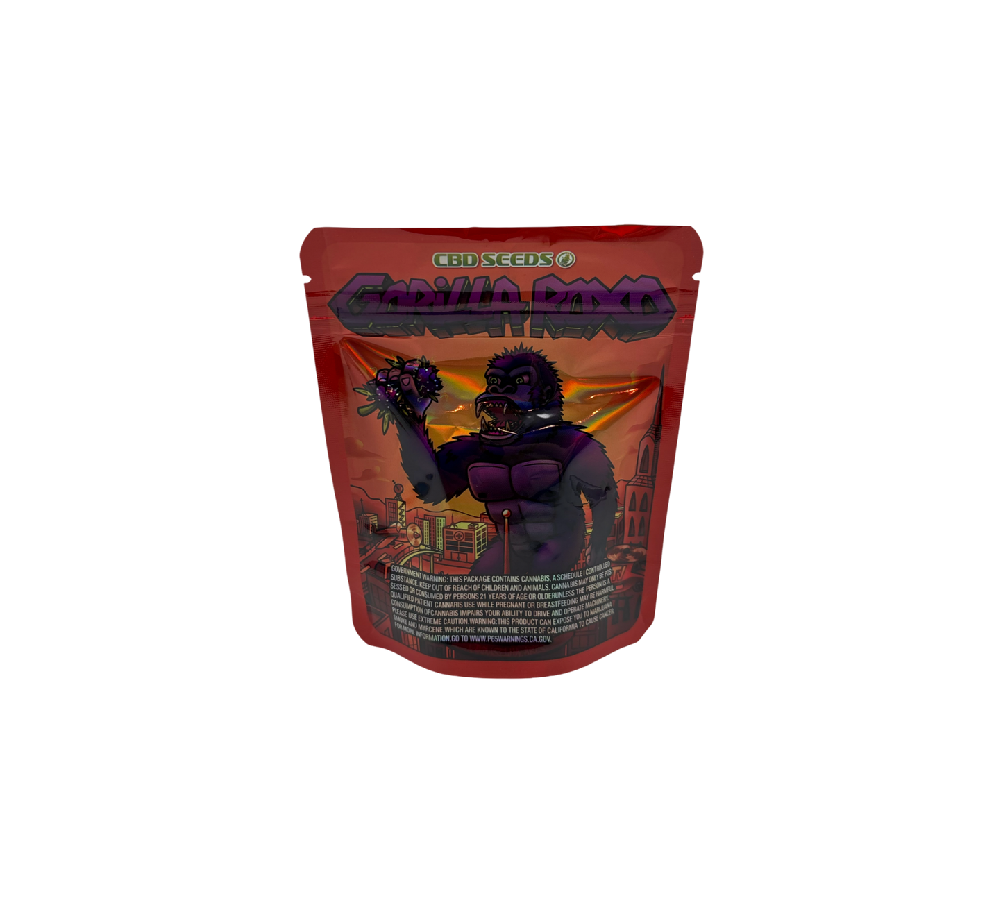 10x Gorilla Roxo - leere PE Verpackungen