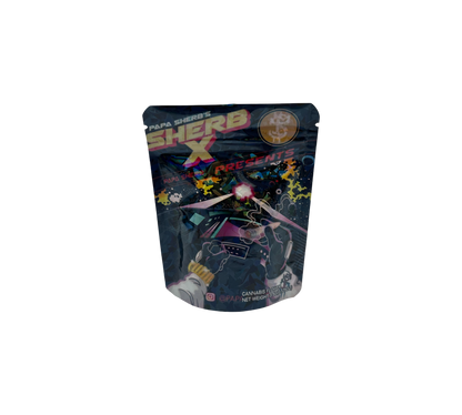 10x Black Sherb X - leere PE Verpackungen