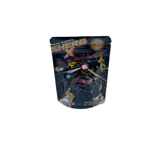 10x Black Sherb X - leere PE Verpackungen