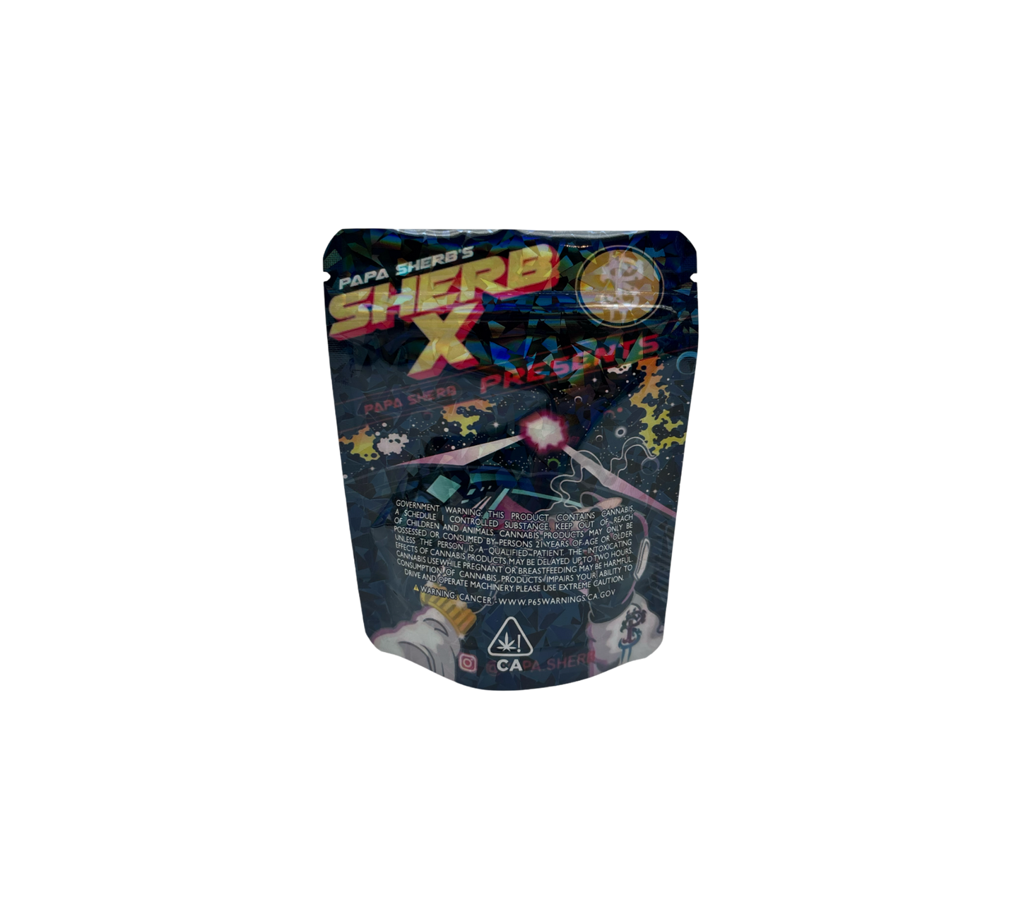 10x Black Sherb X - leere PE Verpackungen