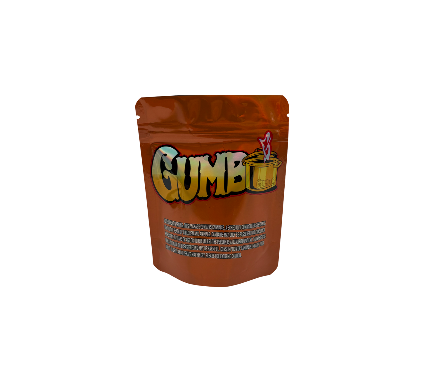 10x Orange Gumbo - leere PE Verpackungen