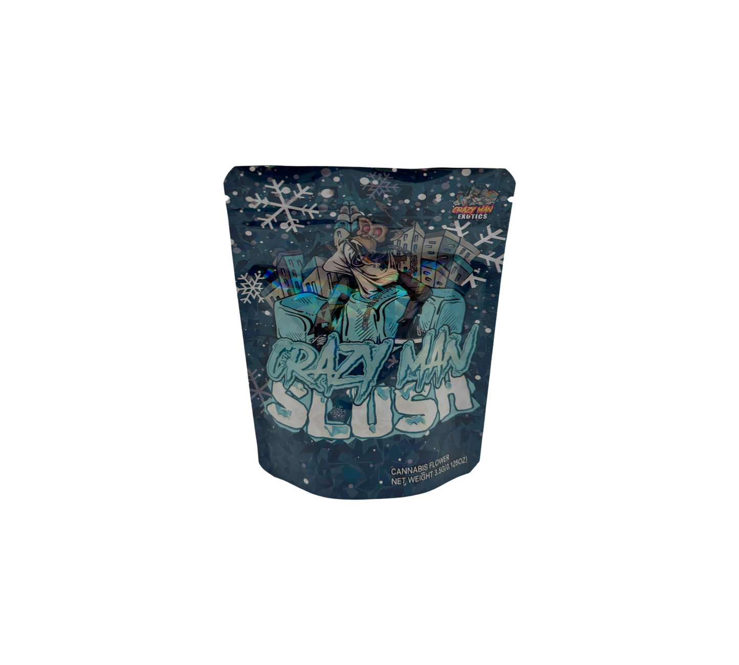 10x Slush Crazy Man - leere PE Verpackungen