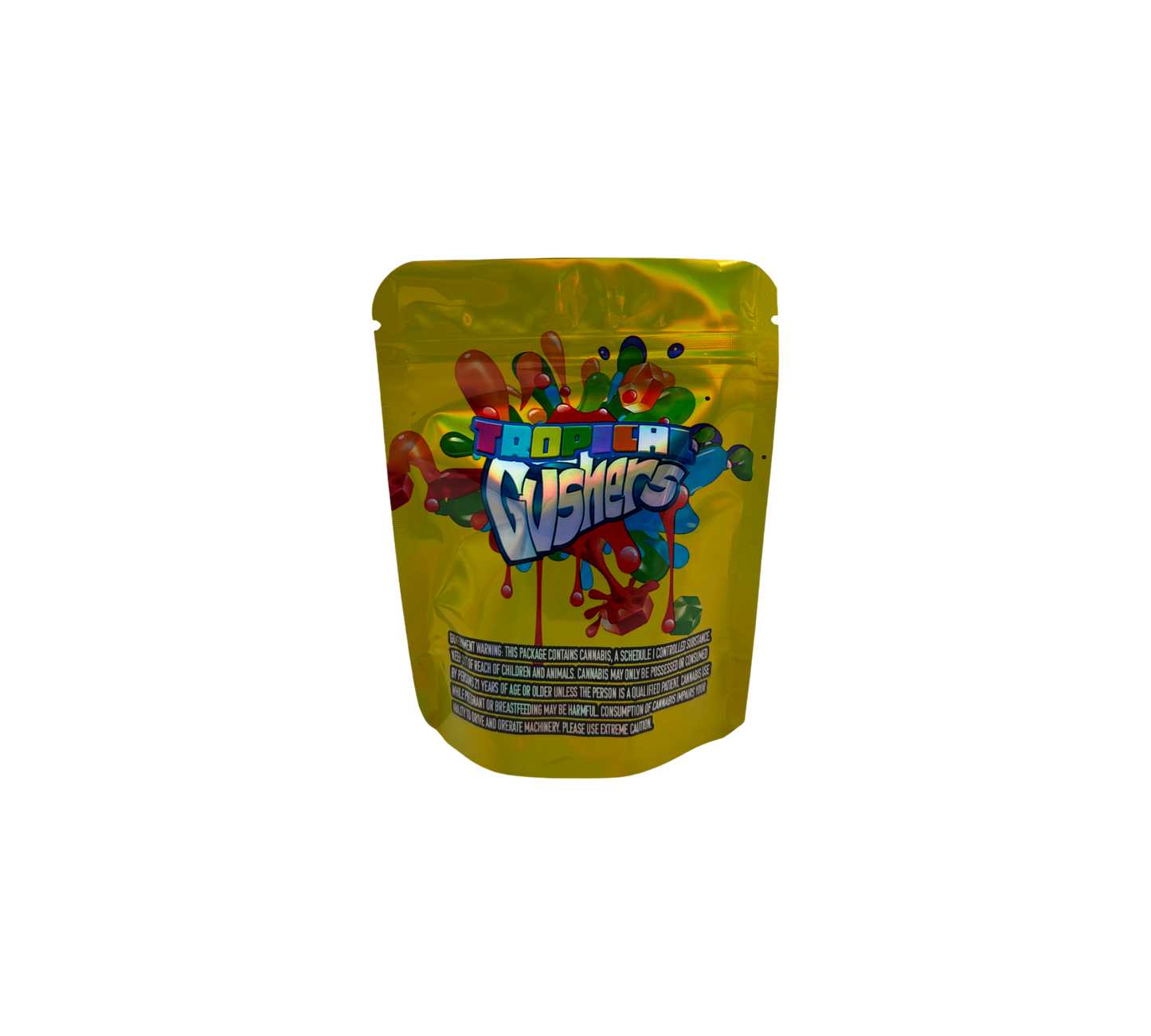 10x Tropical Gushers - leere PE Verpackungen
