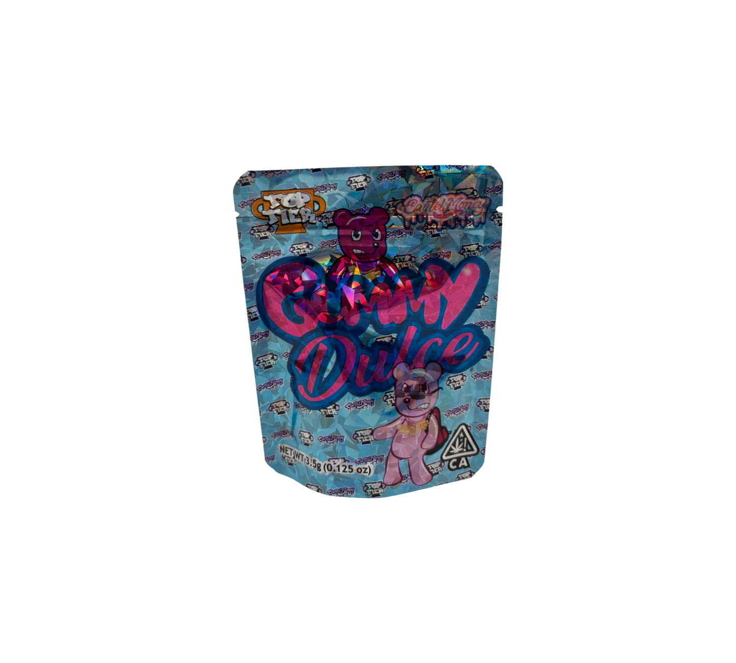 10x Blue Gumy Dulce - leere PE Verpackungen
