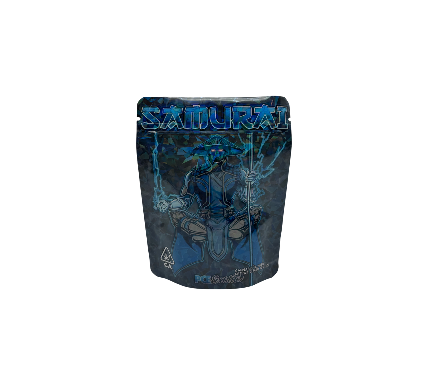 10x Blue Samurai - leere PE Verpackungen