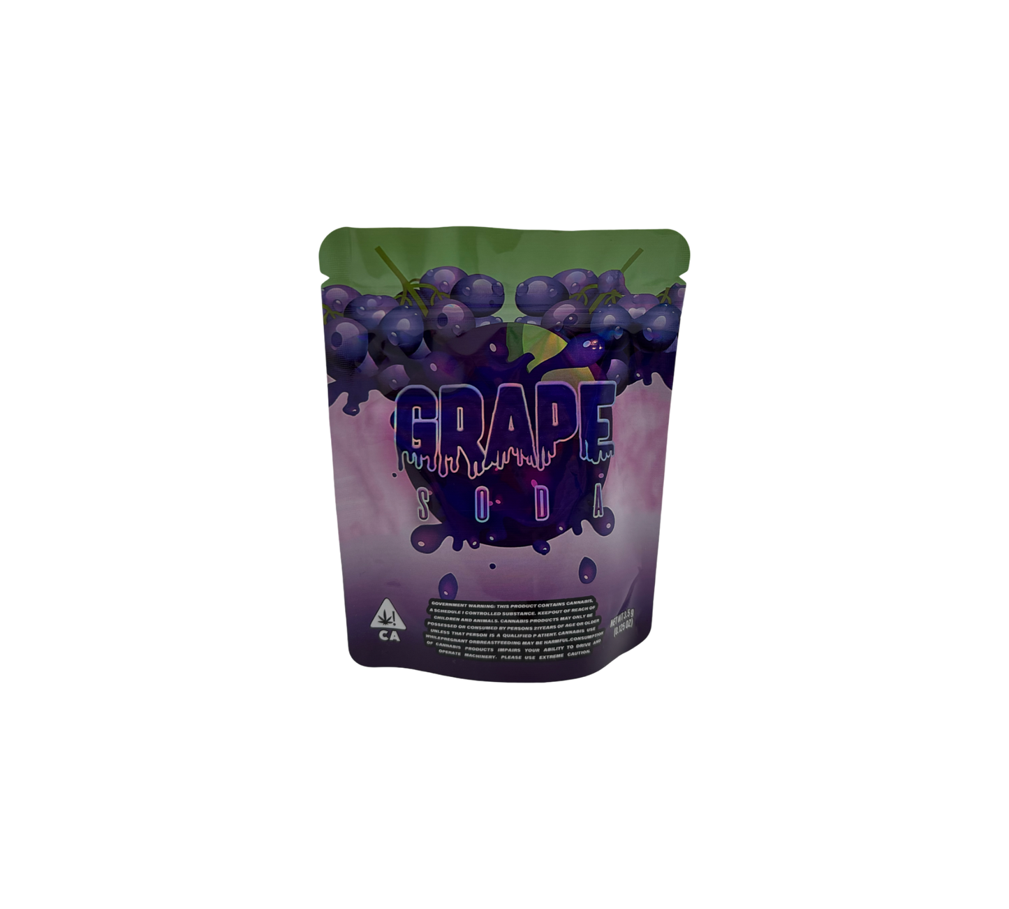 10x Grape Soda - leere PE Verpackungen