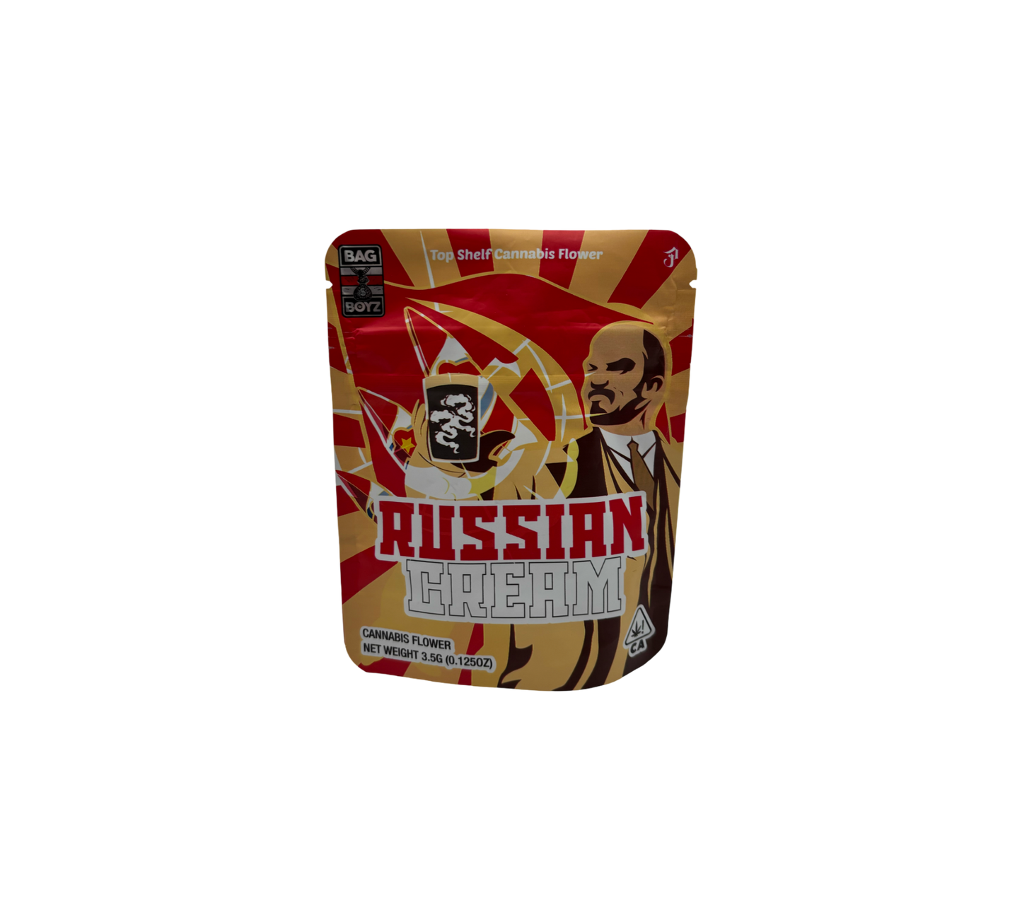 10x Russia Cream - leere PE Verpackungen