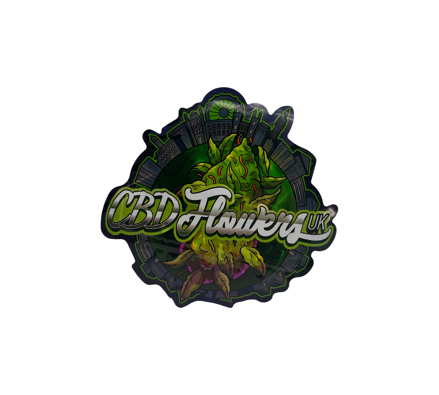 10x CBD Flower - leere PE Verpackungen Shape