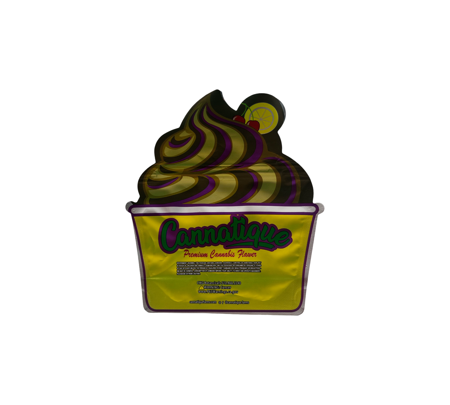 10x Lemon Cherry - leere PE Verpackungen Shape