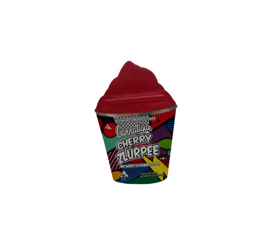 10x Cherry Zlurpee - leere PE Verpackungen Shape