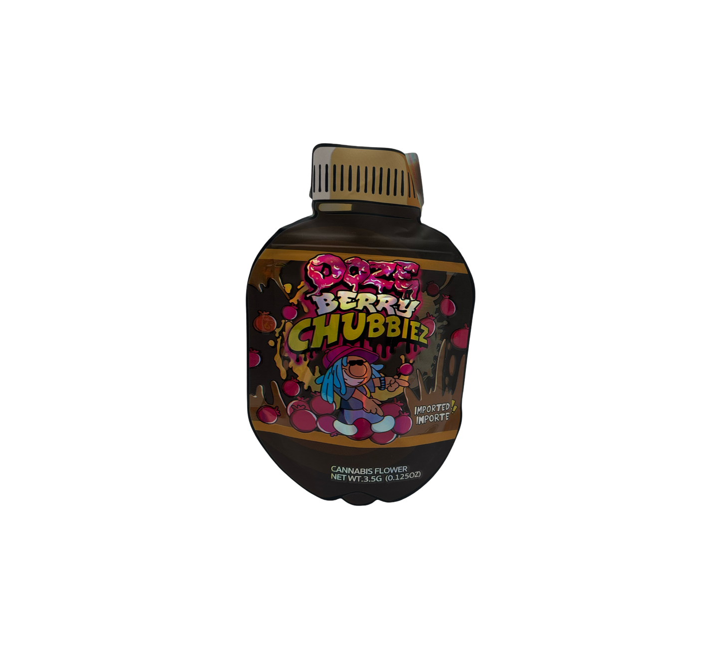 10x Berry Chubbi - leere PE Verpackungen Shape
