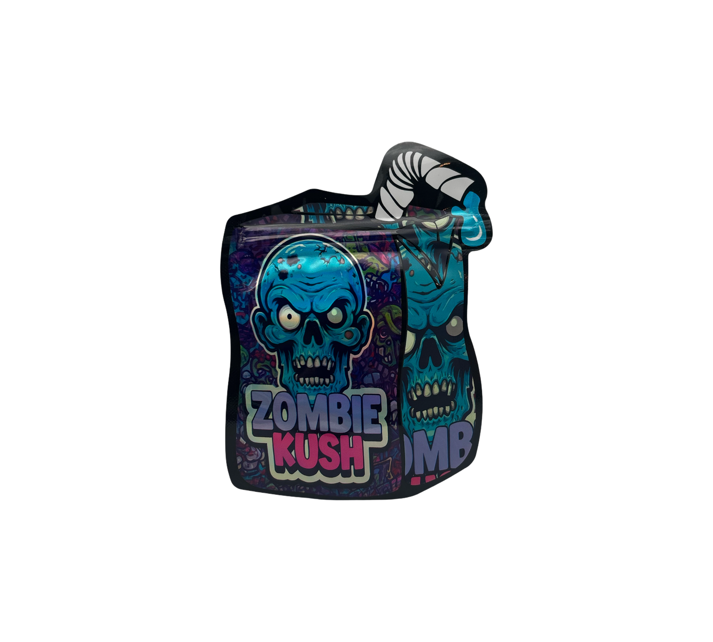 10x Zombie Kush - leere PE Verpackungen Shape